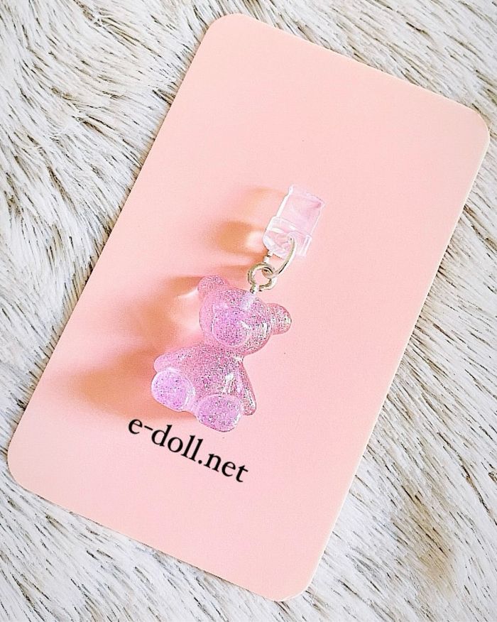 Charm Bijoux Fait Main Resine Ours