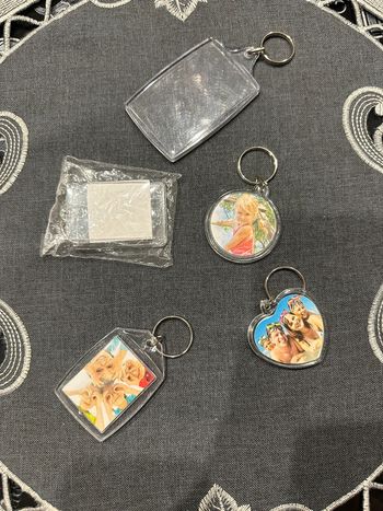 Lot porte clé photo personnalisée