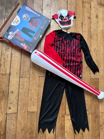 Déguisement clown Halloween 7-10 ans