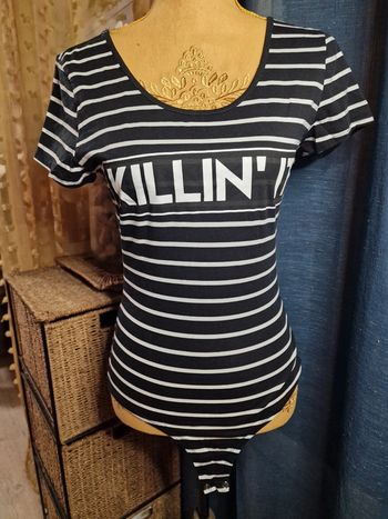 Body noir et blanc Ardene