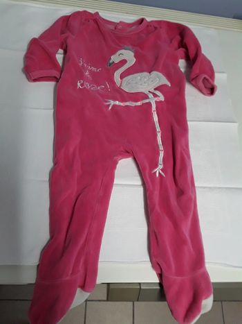 Pyjama bébé fille rose 18 mois