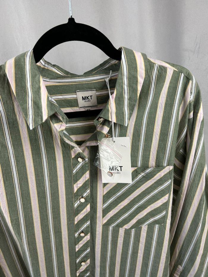 Chemise verte MKT Studio Oversize 42 neuve - photo numéro 2