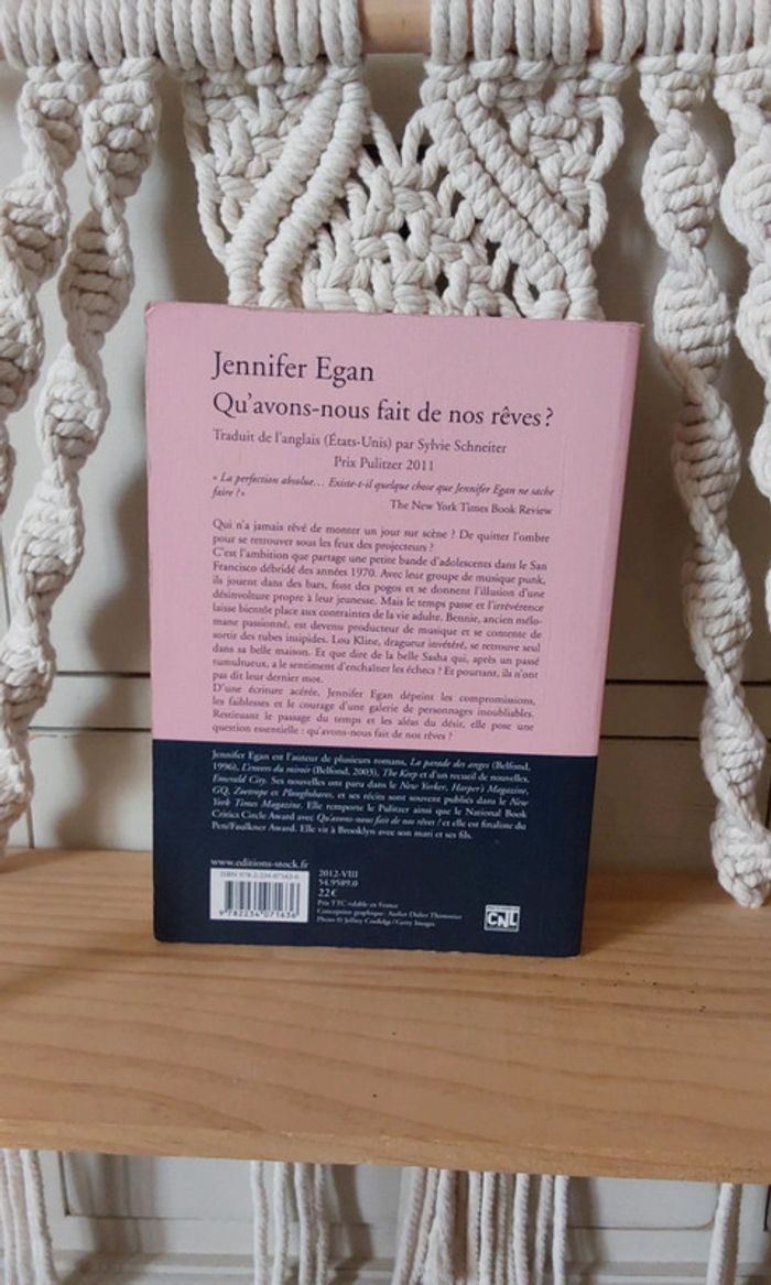 Livre de Jennifer Egan "Qu avons nous fait de nos rêves " - photo numéro 2