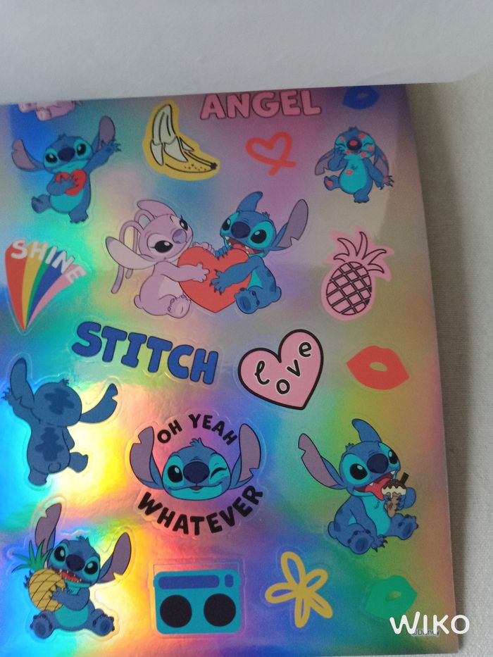 6 fiches stickers Stitch - photo numéro 3