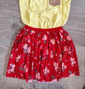 Jupe plissée fleuri