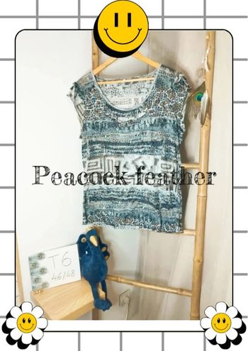 T-shirt bleu/gris T6