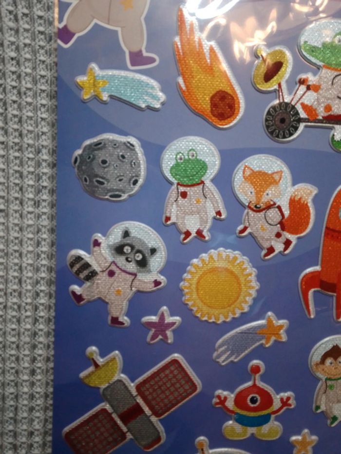 Stickers Glitter Bubble "Espace" - photo numéro 2