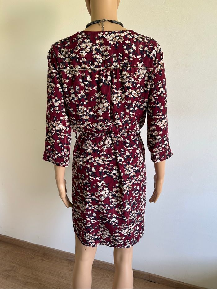 Robe bordeaux et fleurie LolaLiza taille 34 jamais portée - photo numéro 5