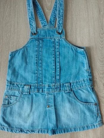 Robe salopette en jean