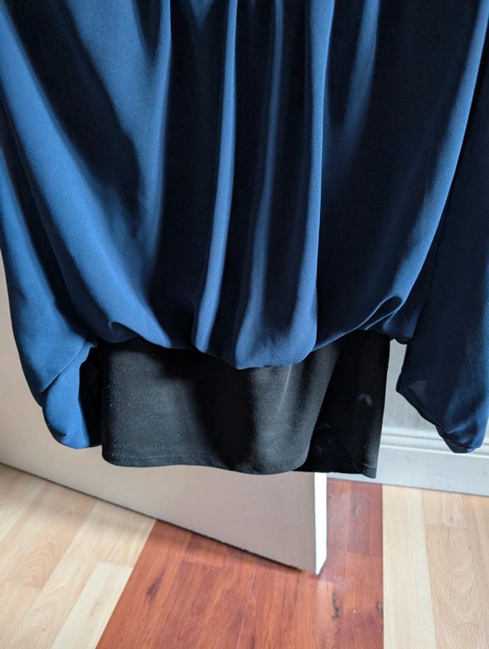 Blouse manches longues bicolore - photo numéro 3
