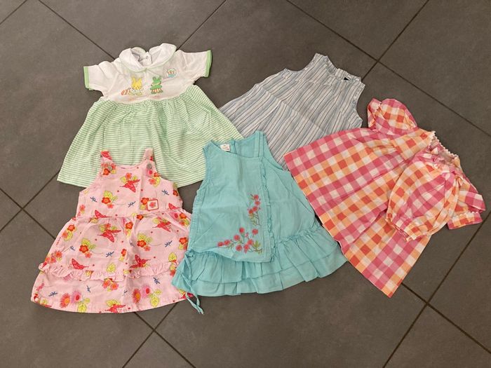 Lot ensemble vêtement bébé fille 6 mois été robe