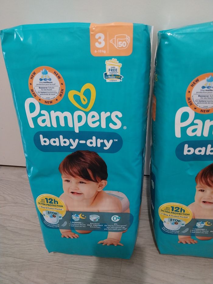 2 paquets pampers taille 3 - photo numéro 2