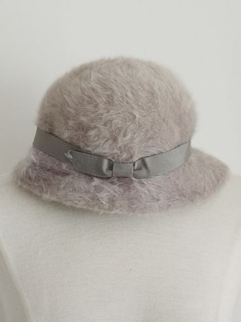 Chapeau gris vintage tour de tête 56cm