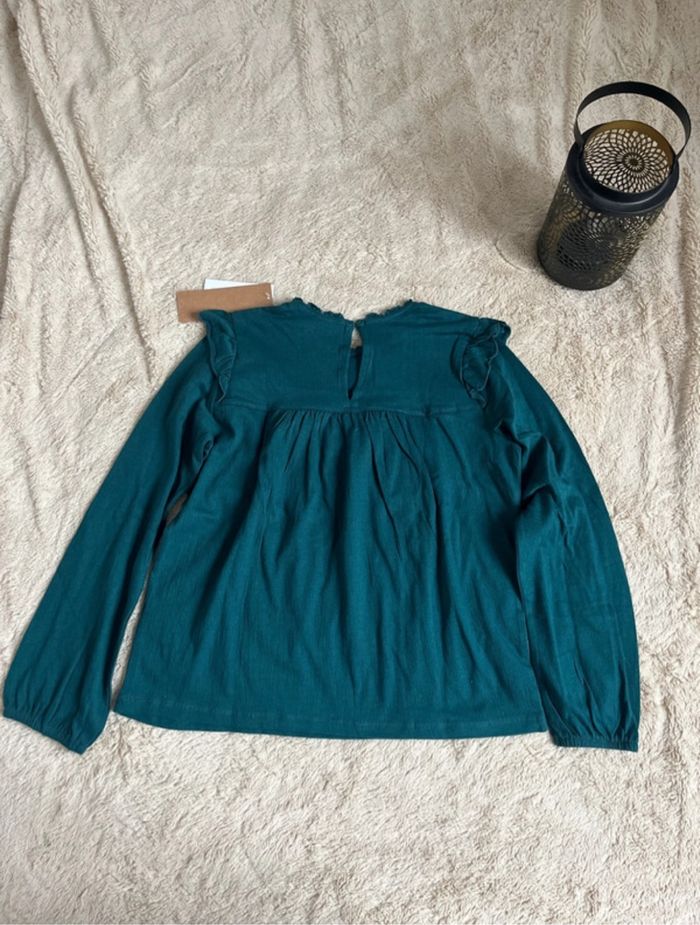 Blouse enfant fille verte kiabi taille 10ans - photo numéro 5