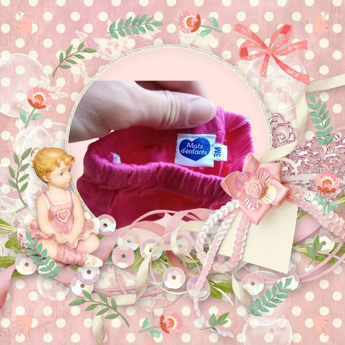 💜 Short "Flashy Fun" bébé fille taille 3 mois - photo numéro 3