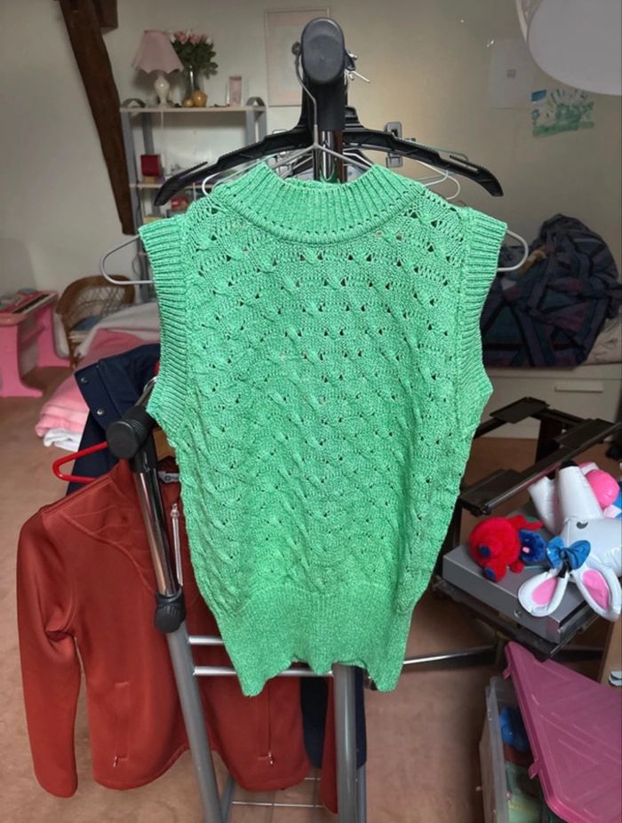 Haut maille sans manches - photo numéro 2