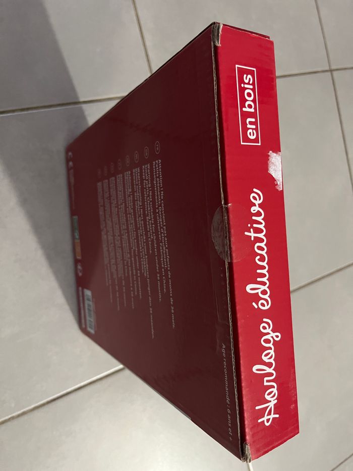 Horloger éducatif en bois - photo numéro 3