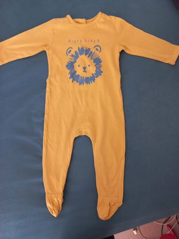 Pyjama en coton Tex 24 mois jaune