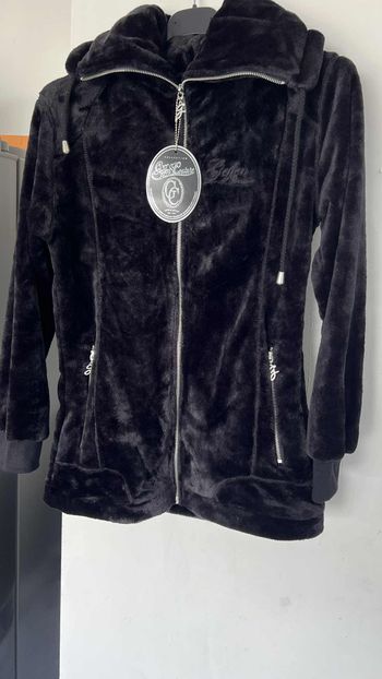 veste Geffen noir grand col  noir 10ans neuf