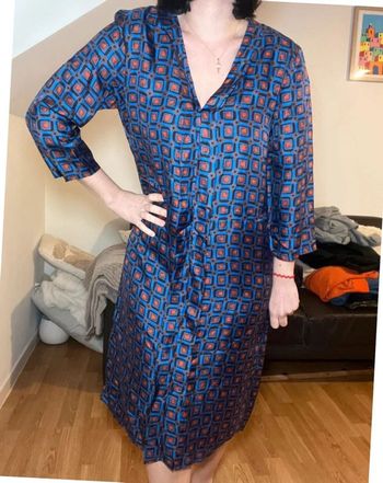 Robe mi longue en soie - Chloé Stora - 38