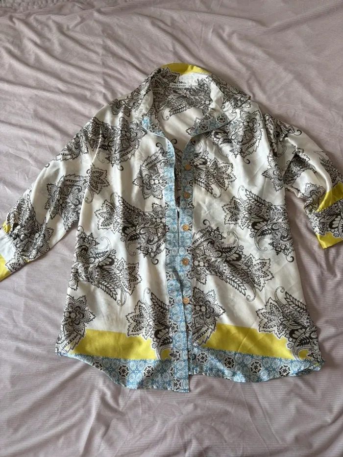 Chemise fleurie Joli & Jolly – taille M/L