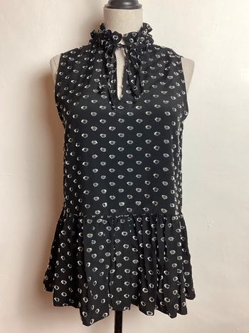 Blouse noire et argentée Kookaï 34