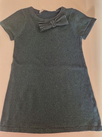 Robe vert pailleté 2/4 ans H&M