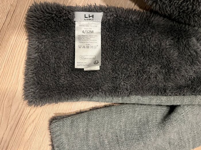 Ensemble bonnet écharpe La Halle 6/12 mois - photo numéro 3