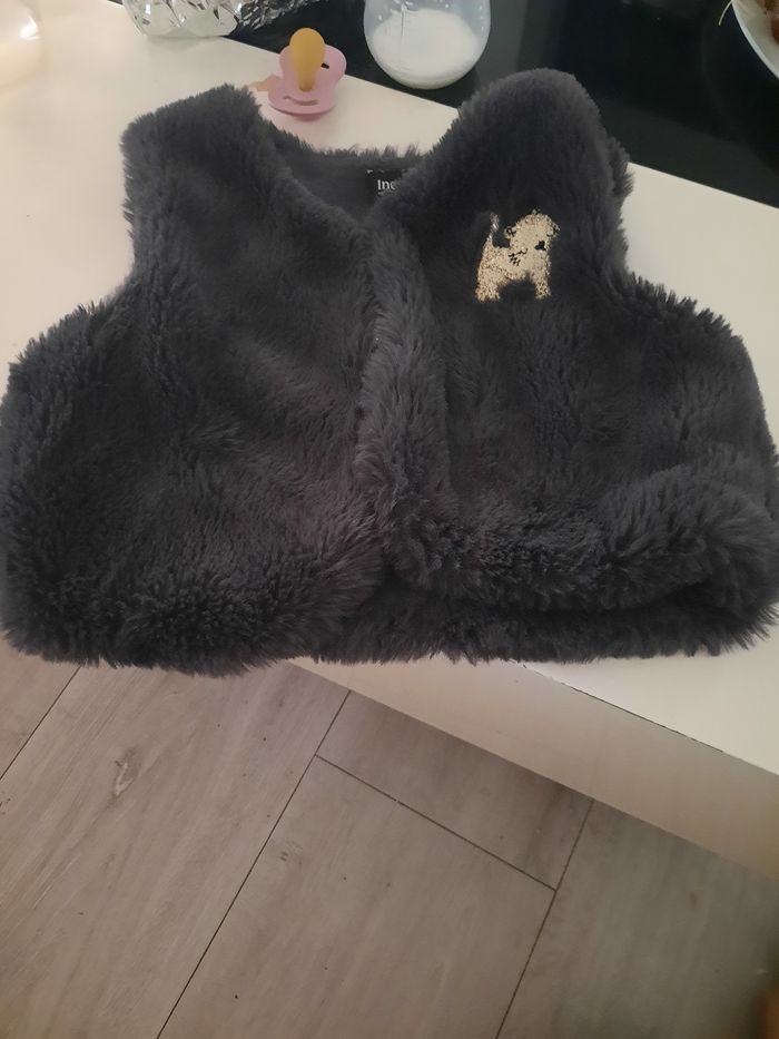 Gilet fille fourrure