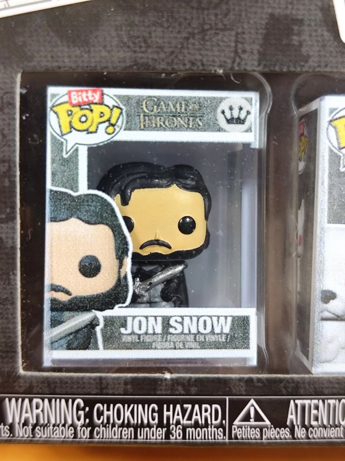 Bitty Pop! Game Of Thrones - Pack de 4 Figurines (Jon Snow, Ghost, White Walker & Mystère) - photo numéro 2