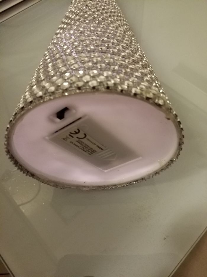 Cône de décoration lumineuse à strass 🎅☃️🎄 - photo numéro 2