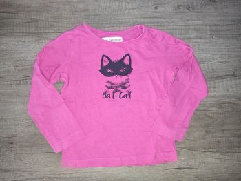 T Shirt rose In Extenso 3 ans "Batcat"