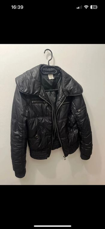Doudoune noire légère Camaïeu – Taille 36, parfaite pour la rentrée
