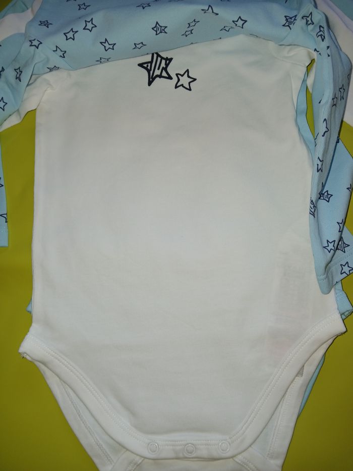 lot de 3 bodies manches longues garcon dim 12 mois - photo numéro 3