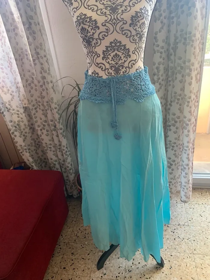 Jupe ceinture crochet