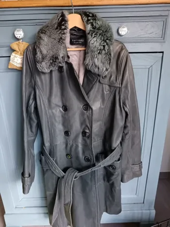 Manteau cuir oakwood