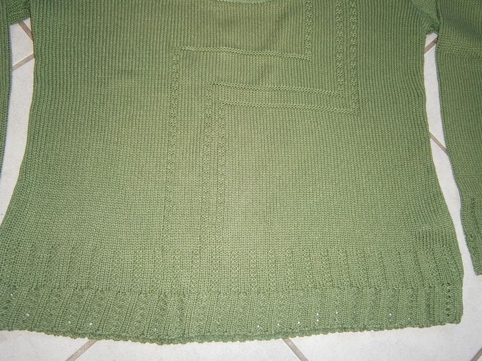 Pull fin ML vert Taille 40/L - photo numéro 3