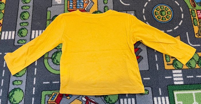 T-shirt manches longues tissaia jaune  3 ans - photo numéro 2