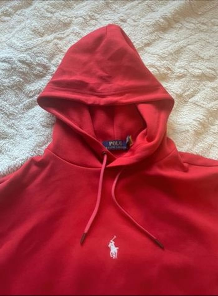 Sweat à capuche Polo Ralph Lauren rouge - photo numéro 2