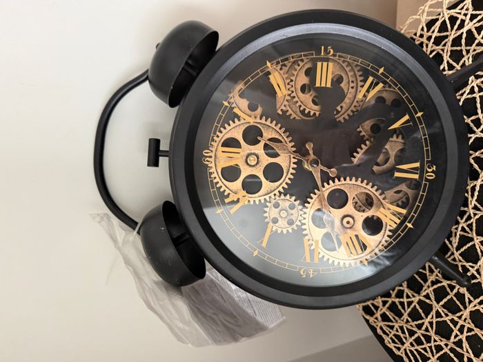 Horloge à poser "Will" Noir, H.41 cm - photo numéro 2