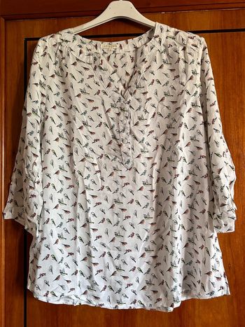 Blouse blanche oiseaux Lili & Lala 36