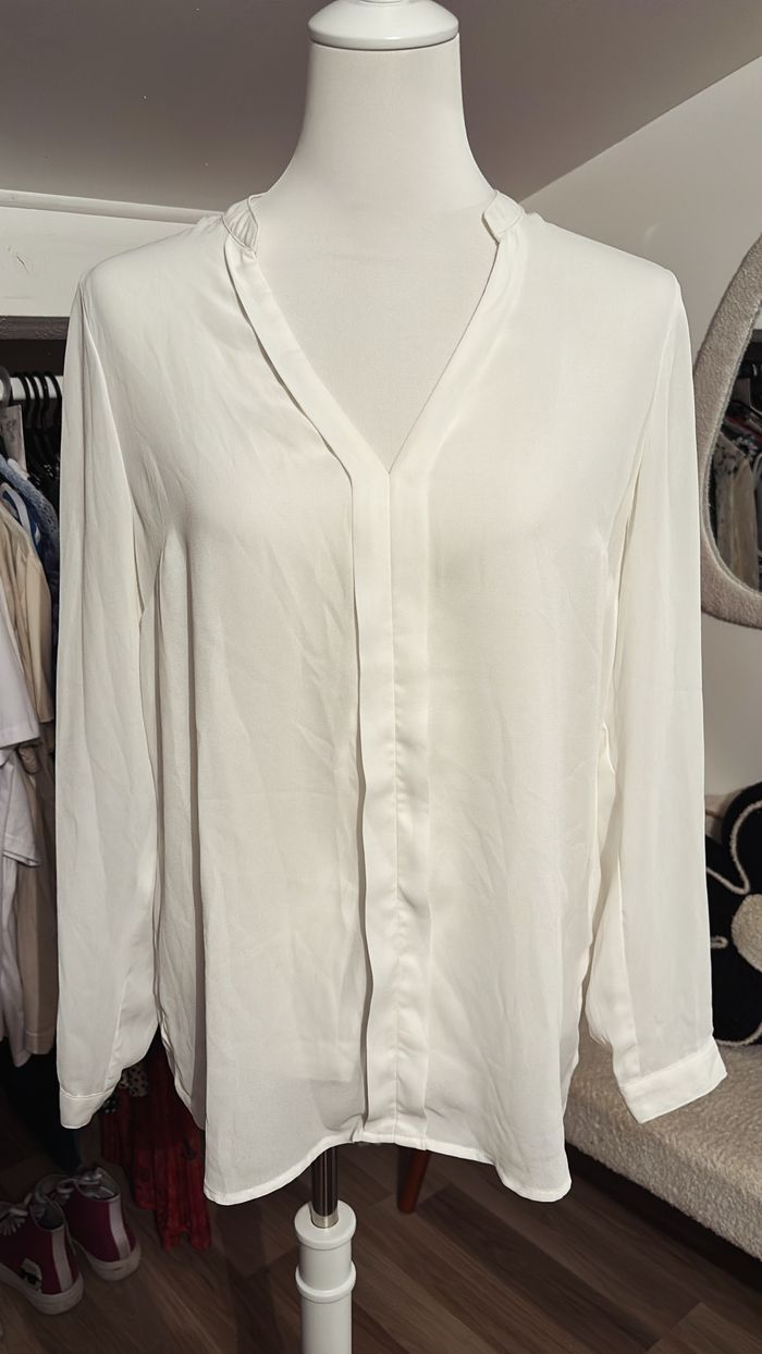 Blouse blanche Camaïeu T40