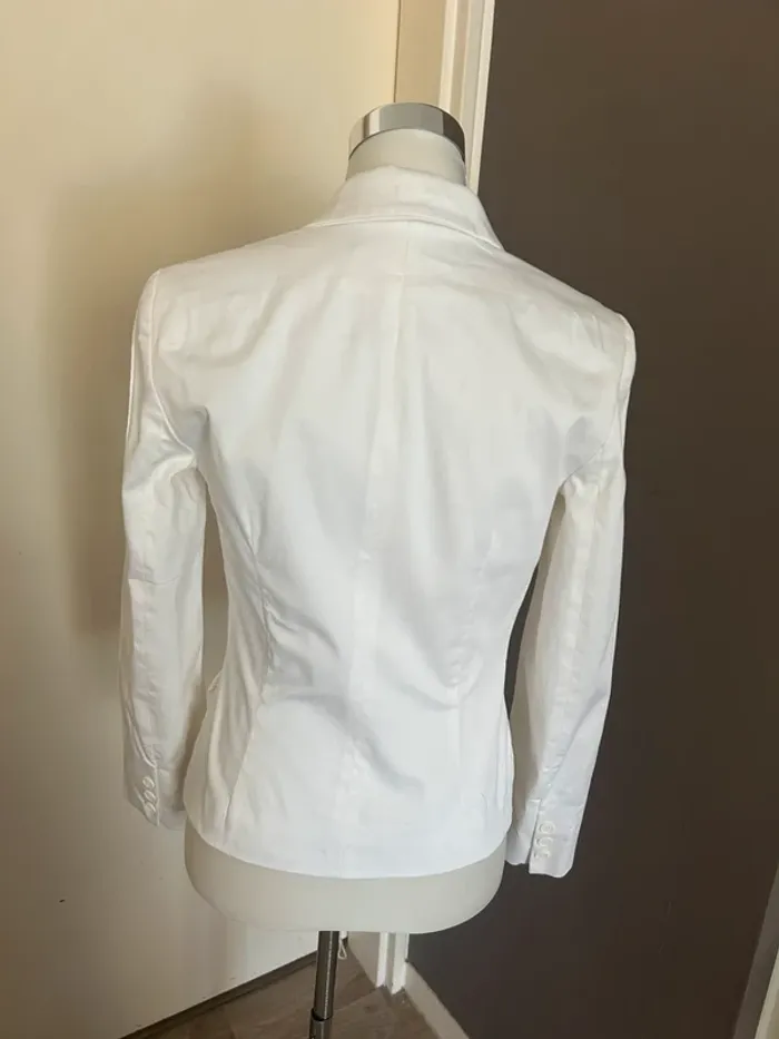 veste blazer blanche ymayaba femme, taille 36 - photo numéro 4