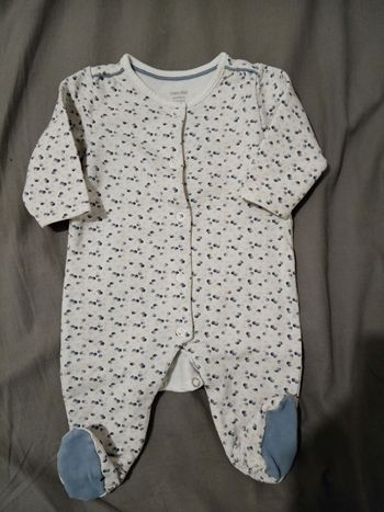 Pyjama ouverture devant _ 3 mois