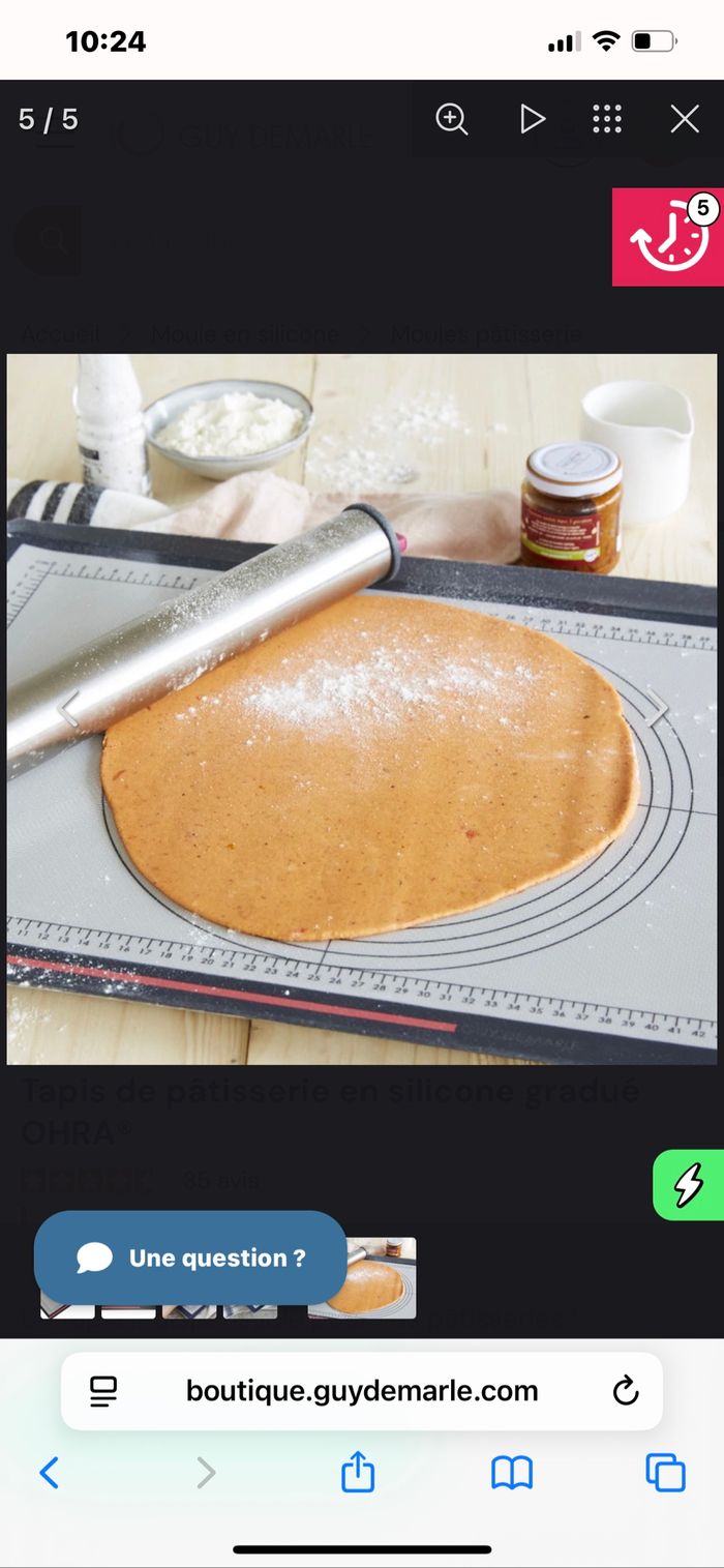 Toile à pâtisserie Guy Demarle - photo numéro 4