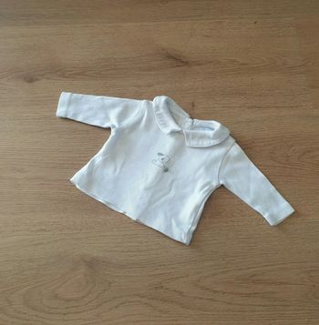 🤍 Tee-shirt ML 00 mois Tex #emyfleury_00moismixte