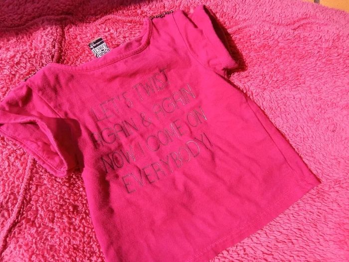 Tshirt Rose - Let's twist again - photo numéro 3