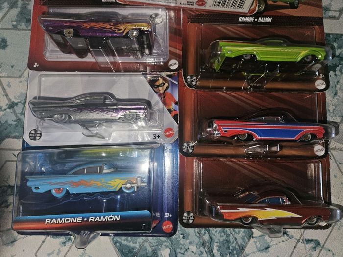 Lot de 7 voitures cars Mattel neuves Disney Pixars ramone  rare - photo numéro 2