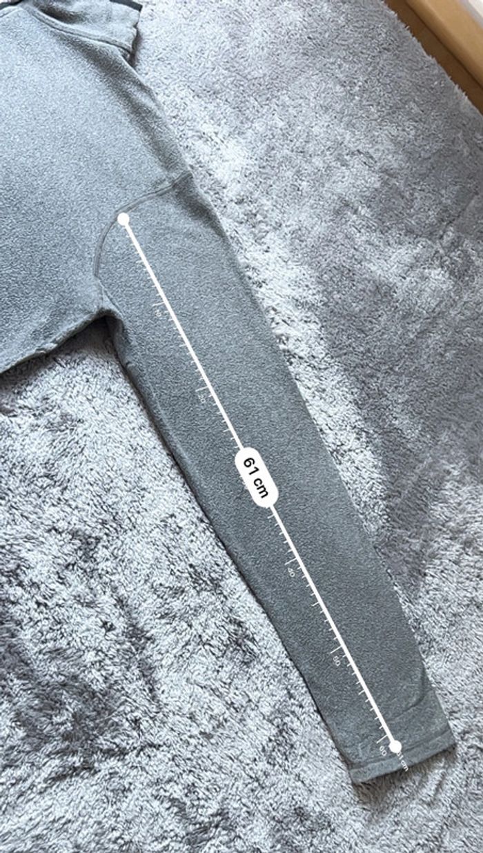 Pull de sport running course Polaire Fila Polartec Gris – Taille L - photo numéro 5