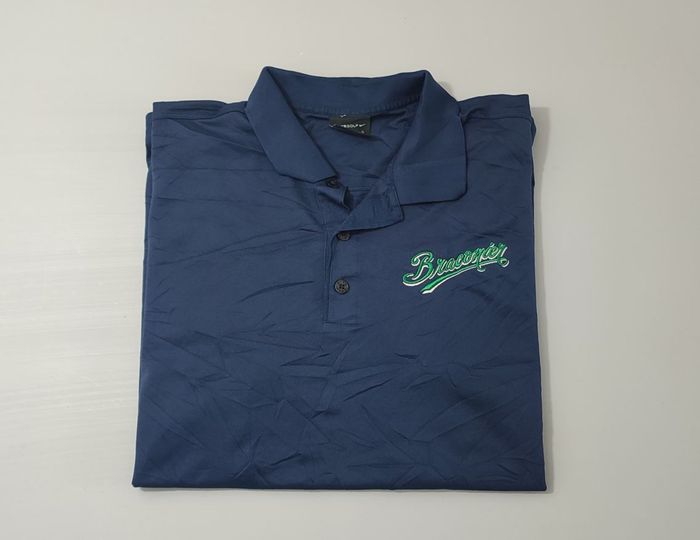 Vêtement vintage de marque Polo bleu Nike Nikegolf Dri-fit L #D84